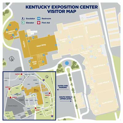 Kentucky Expo Center Visitor Map