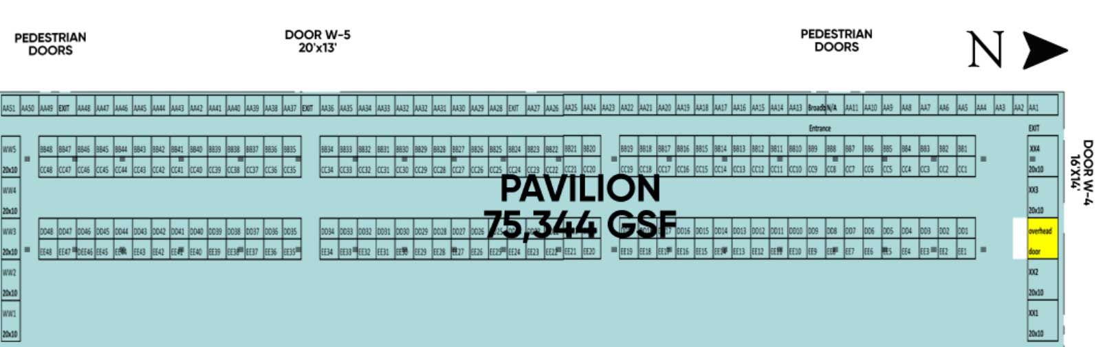 KY Expo Center Pavilion Map | KYANA SWAP MEET